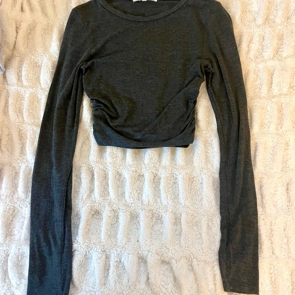 Target Fitted Blue Ruched Blouse